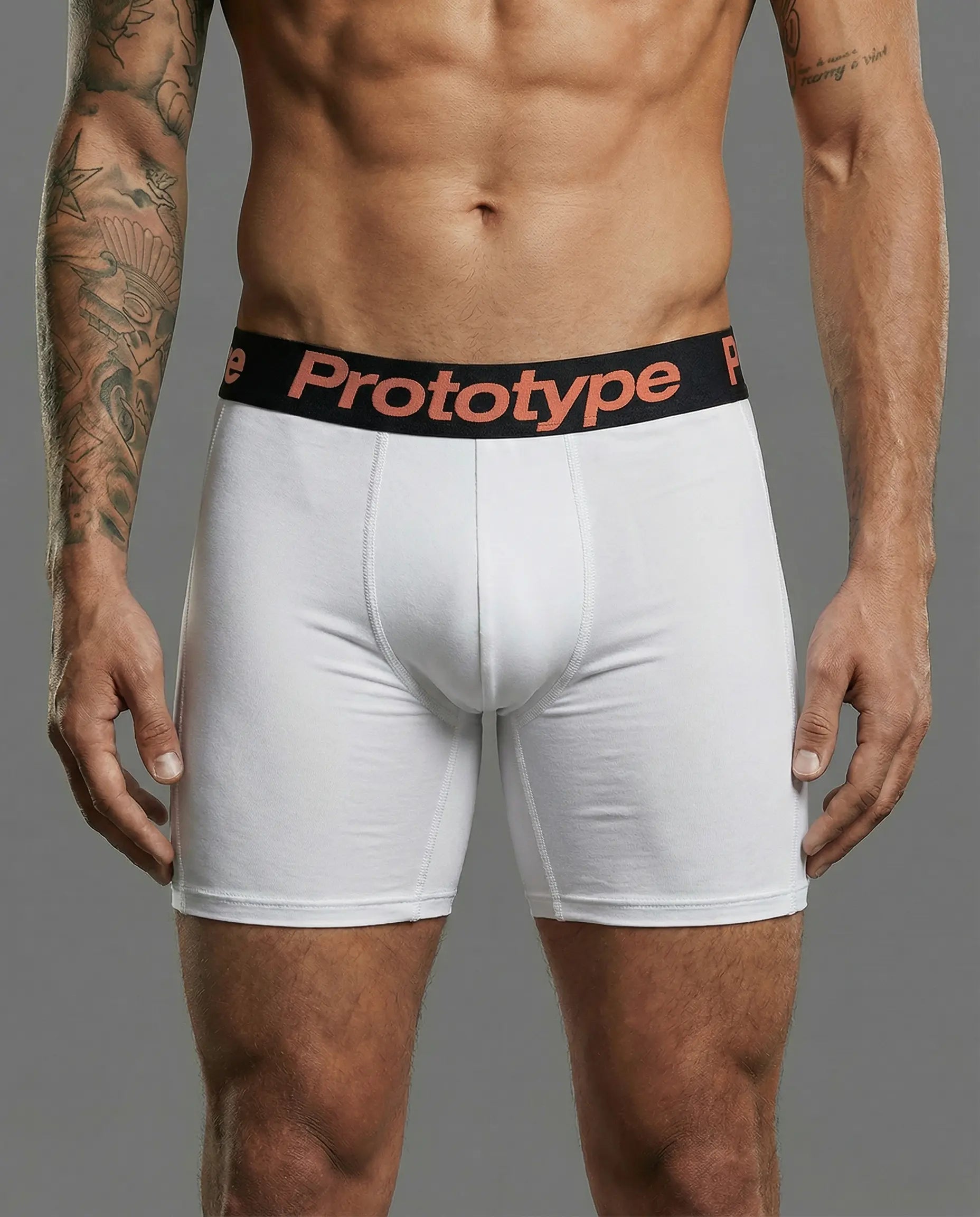 Basic Nylon White/Black-Orange